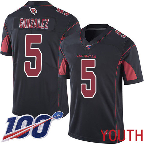 Arizona Cardinals Limited Black Youth Zane Gonzalez Jersey NFL Football #5 100th Season Rush Vapor Untouchable->youth nfl jersey->Youth Jersey